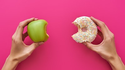 Apple Or Donut Junk Food Istock