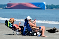 Cargo Ship Overturns 3 Ap