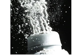 In this April 19, 2010, file photo, baby powder is squeezed from its bottle in Philadelphia. In a study released on Tuesday, Jan. 7, 2020, U.S. government researchers found no evidence linking baby powder with ovarian cancer in the largest-ever analysis of an issue that has prompted thousands of lawsuits and a recent product recall.