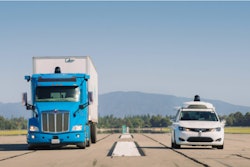 Waymo truck and Chrysler Pacifica.