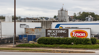 Tyson Foods' Wilkesboro, NC poultry production plant.
