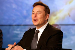 In this Jan. 19, 2020, file photo Elon Musk, Tesla CEO, speaks during a news conference at the Kennedy Space Center in Cape Canaveral, Fla.