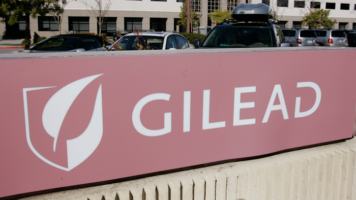 This Thursday, March 12, 2009, file photo shows Gilead Sciences Inc. headquarters in Foster City, Calif.