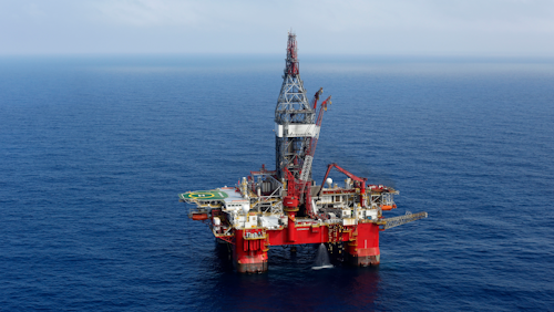 This Friday, Nov. 22, 2013, file photo shows the Centenario deep-water drilling platform off the coast of Veracruz, Mexico in the Gulf of Mexico.