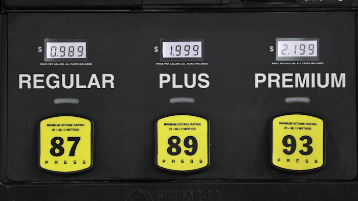 Speedy's Grub Shack is selling gas for 98.9 cents a gallon, Monday, March 30, 2020, in Cleveland.