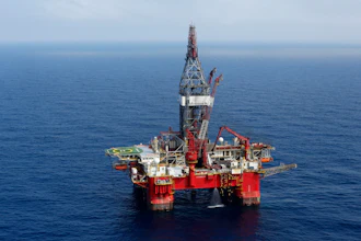 This Friday, Nov. 22, 2013, file photo shows the Centenario deep-water drilling platform off the coast of Veracruz, Mexico in the Gulf of Mexico.