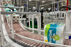 This undated photo provided by Georgia-Pacific shows the production line at the Georgia-Pacific plant in Atlanta. NCSolutions, a data and consulting firm, said online and in-store U.S. toilet paper sales rose 51% between Feb. 24 and March 10 as buyers started getting uneasy about the growing number of coronavirus cases.