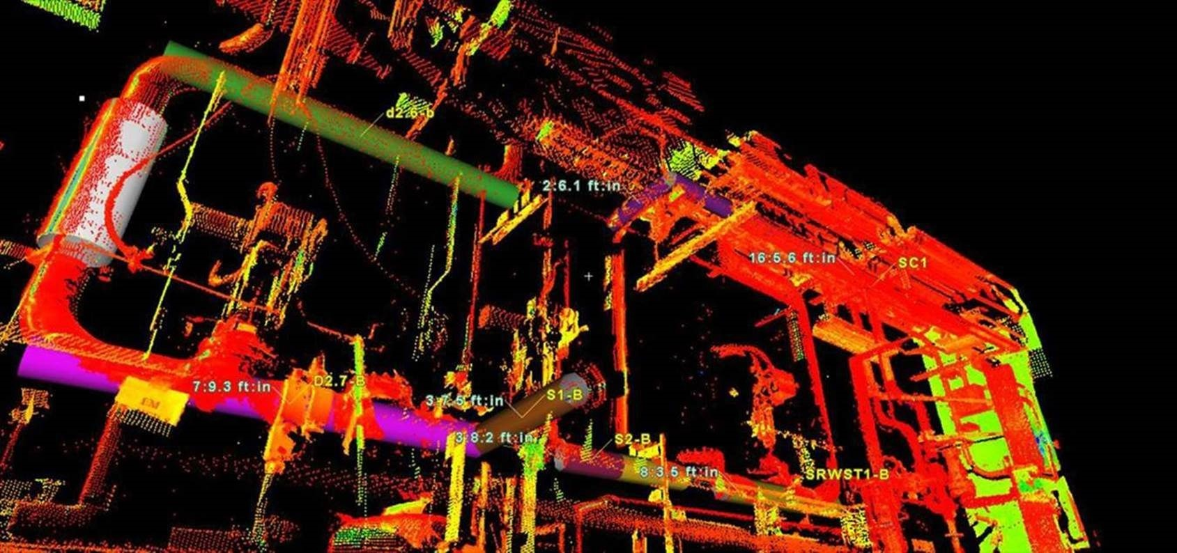 The illustrations were essential in the gas voiding project. The images provided the customer a quick snapshot of information in the effort to identify high points along selected pipe runs and determine the need and proper positioning of gas vents.