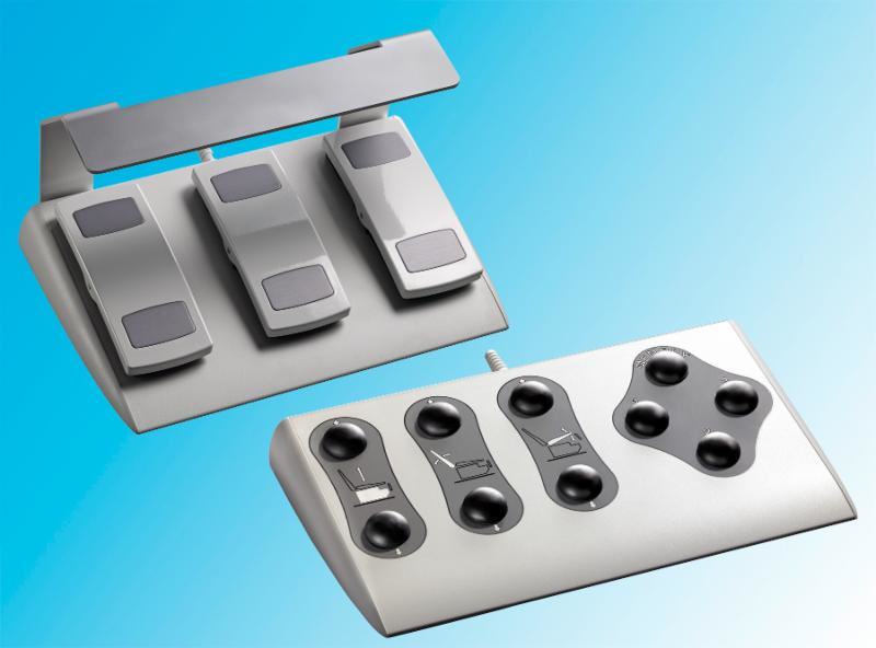 Steute's medical table/chair foot switches can be customized for functionality and cosmetics.