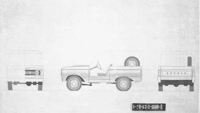 McKinley Thompson Jr., a Ford designer who helped pen the first-generation Bronco, was the first African American designer hired at Ford Motor Company after graduating from ArtCenter College of Design in Pasadena, California with a degree in transportation design in 1956.