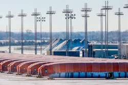 Boeing 737 Max fuselages sit on a tarmac outside of the Spirit AeroSystems' factory in Wichita, Kansas.