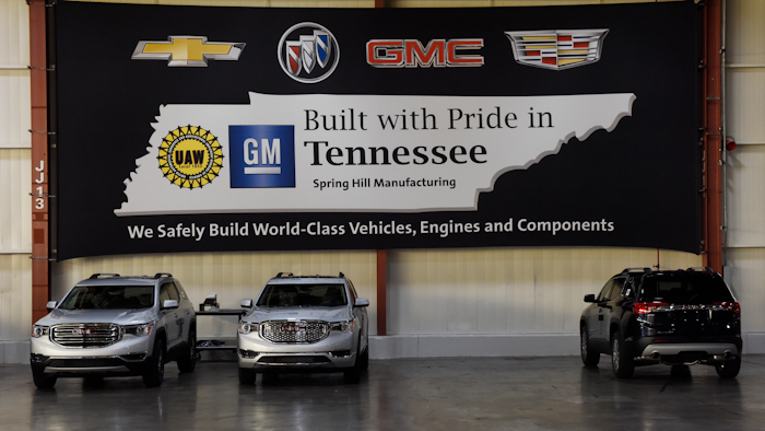 GM Spring Hill manufacturing plant in Spring Hill, Tenn., Dec. 8, 2016.