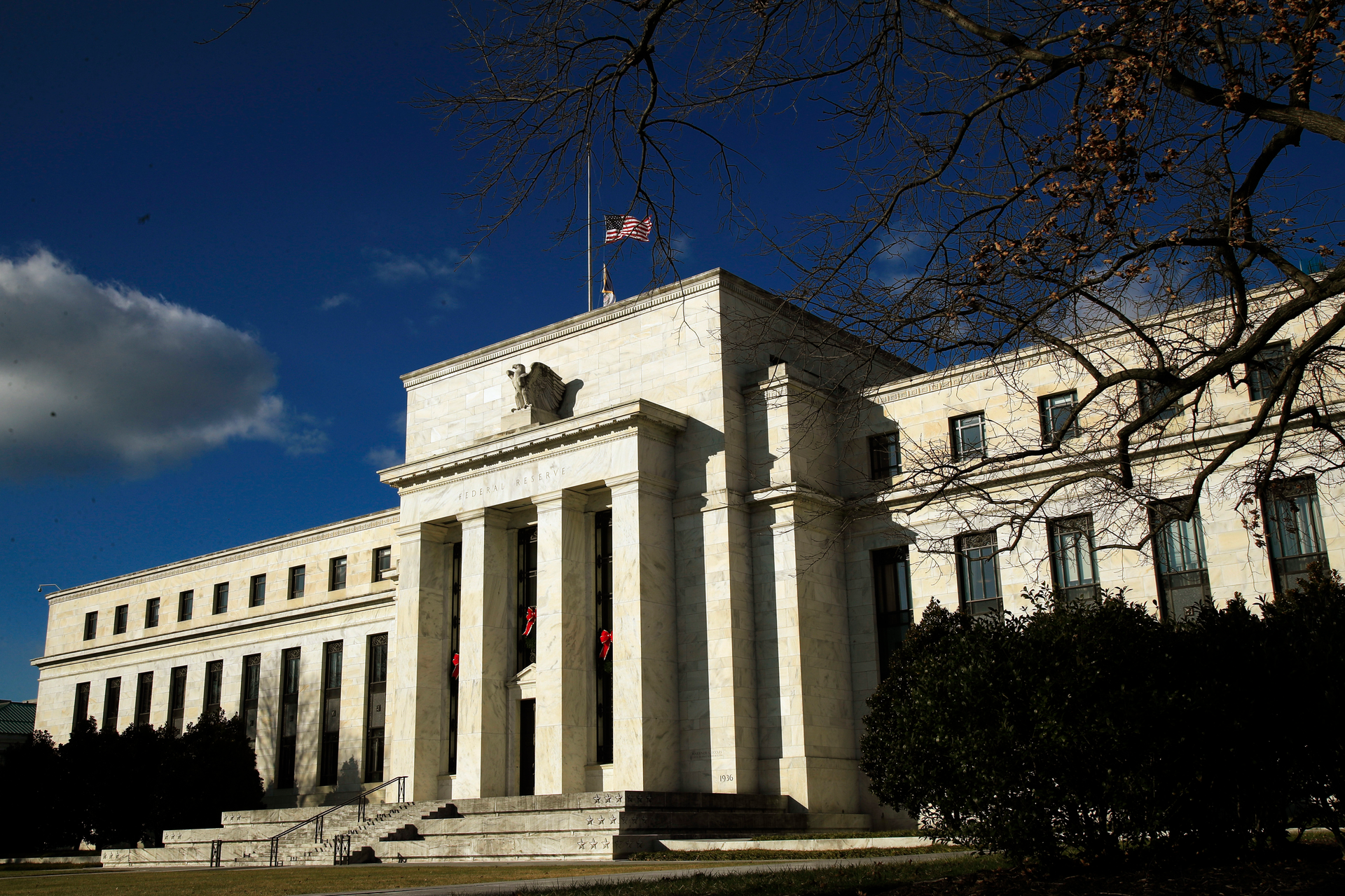 The Federal Reserve building in Washington, Dec. 24, 2018.