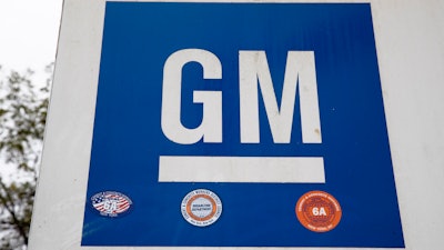 Sign at General Motors facility in Langhorne, Pa.