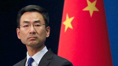 Chinese Foreign Ministry spokesman Geng Shuang.