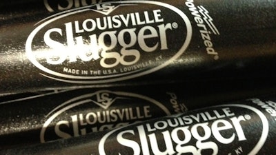 Louisville Slugger baseball bats.