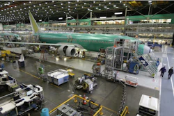 Boeing 737-800 airplanes on the assembly line at Boeing's 737 assembly facility in Renton, Wash.
