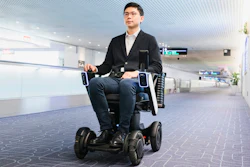 Trial of Whill's Autonomous Drive System at Haneda Airport in Tokyo, Nov. 2019.