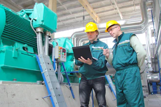 Industrial Workers With Notebook 000050189250 Small
