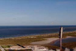 A prototype of SpaceX's Mars ship, Starship, is launched in South Texas, Aug. 5, 2020.