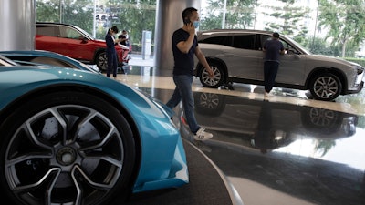 NIO flagship store in Beijing, Aug. 20, 2020.