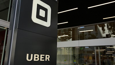 Entrance to Uber offices in San Francisco.