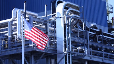 Factory With Flag