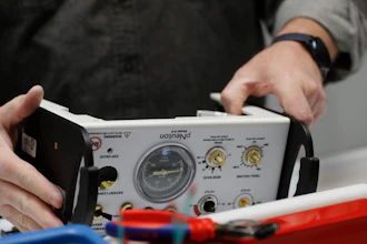 A ventilator is assembled at the Ford Rawsonville plant in Ypsilanti Township, Mich.
