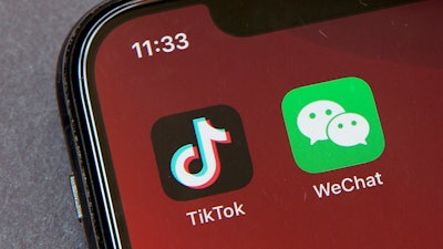 Icons for the smartphone apps TikTok and WeChat.