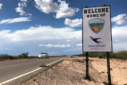 The road to Spaceport America near Upham, New Mexico, Aug. 15, 2019.
