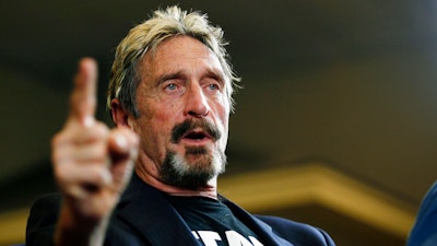 Internet security pioneer John McAfee.