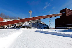 Former iron ore processing plant near Hoyt Lakes, Minn.