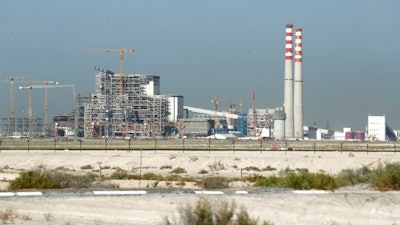 The coal-powered Hassyan power plant is under construction in Dubai, United Arab Emirates.