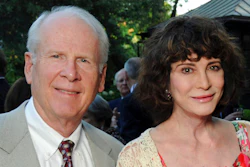 Robert and Dorothy Brockman attend an intimate al fresco dinner.