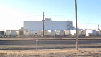 A Google Street view of JBS' meatpacking plant in Cactus, TX.