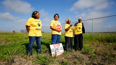 Myrtle Felton, from left, Sharon Lavigne, Gail LeBoeuf and Rita Cooper, members of RISE St. James.