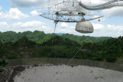 Single-dish radio telescope at the Arecibo Observatory in Arecibo, Puerto Rico, July 13, 2016.