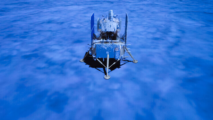 Landed Chang'e-5 spacecraft.