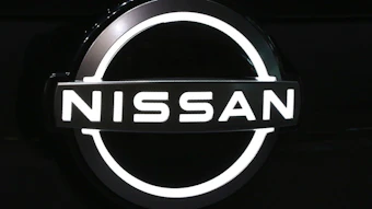 New Nissan Motor Co. logo is displayed at the global headquarters of Nissan Motor Co.,. in Yokohama near Tokyo, Wednesday, July 22, 2020. Nissan says it will no longer support the Trump administration in its legal fight to end California&rsquo;s ability to set its own auto-pollution and gas-mileage standards. The announcement Friday, Dec. 4, is another sign that a coalition of automakers backing the outgoing administration is fracturing.