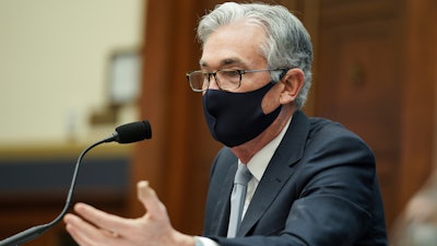 Federal Reserve Chairman Jerome Powell testifies before a House Financial Services Committee hearing on Capitol Hill in Washington on Dec. 2.