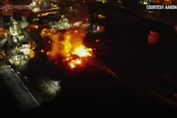 An explosion at a West Virginia chemical plant on Tuesday night prompted authorities to order residents within 2 miles of the plant to remain indoors. A local official said four people were injured.