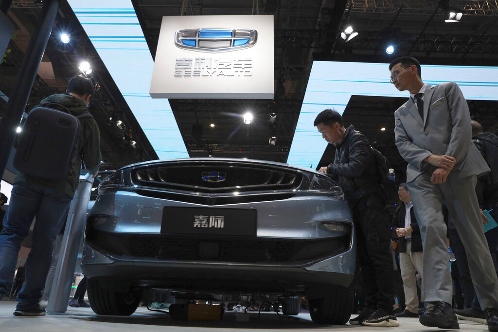 Geely Auto showcase at Auto Shanghai 2019, April 16, 2019.