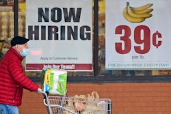 A man walks out of a Marc's store, Mayfield Heights, Ohio, Jan. 8, 2021.