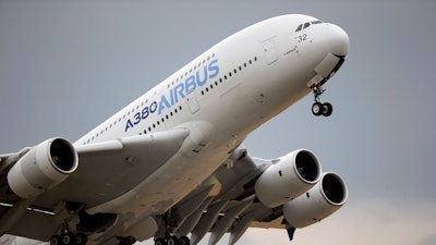 In this file photo, an Airbus A380 takes off.