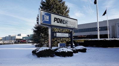 The exterior of the General Motors Toledo Transmission Operations facility is shown in Toledo, Ohio.