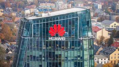 A Huawei corporate building in Vilnius, Lithuania.