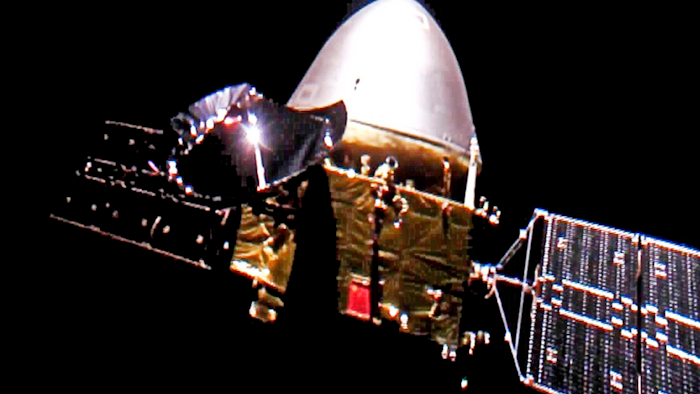 Тяньвэнь-1 на пути к Марсу, 16 декабря 2020 года.