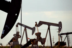 Pumpjacks in a field near Lovington, N.M., April 24, 2015.