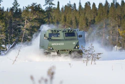 The Oshkosh CATV is derived from the Bronco 3, a member of the Bronco family of vehicles (FoV) by ST Engineering.