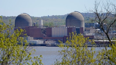 Indian Point Energy Center is seen on the Hudson River in Buchanan, N.Y., Monday, April 26, 2021.